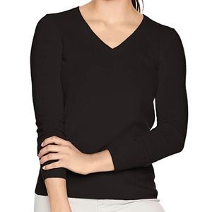 Lark and Ro Black Cashmere Sweater. S